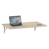 Tavolo a scomparsa Marrone Rovere Bianco un Posto Salvaspazio 78x50x21h cm, Forma Rettangolare - Grandate