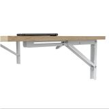 Tavolo a scomparsa Marrone Rovere Bianco un Posto Salvaspazio 78x50x21h cm, Forma Rettangolare - Grandate