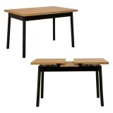 Tavolo allungabile 6-8 posti 153x75cm nero - Rodello