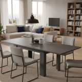 Tavolo allungabile 6-8 posti 90x90cm ardesia - Airin