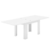 Tavolo allungabile 6-8 posti 90x90cm bianco anticato - Airin