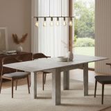 Tavolo allungabile 6-8 posti 90x90cm cemento - Airin