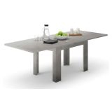 Tavolo allungabile 6-8 posti 90x90cm grigio - Airin