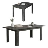 Tavolo allungabile 8-10 posti 137x90cm ardesia - Takumi
