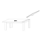Tavolo allungabile 8-10 posti 137x90cm ardesia - Takumi