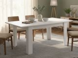 Tavolo allungabile 8-10 posti 137x90cm bianco lucido - Takumi