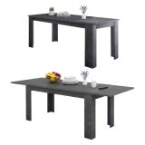 Tavolo allungabile 8-10 posti 140-190x90cm ardesia - Arizon