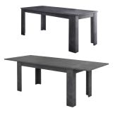Tavolo allungabile 8-10 posti 140-190x90cm ardesia - Arizon