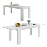 Tavolo allungabile 8-10 posti 140-190x90cm bianco anticato - Arizon