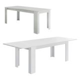 Tavolo allungabile 8-10 posti 140-190x90cm bianco anticato - Arizon