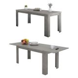 Tavolo allungabile 8-10 posti 140-190x90cm cemento - Arizon