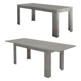 Tavolo allungabile 8-10 posti 140-190x90cm cemento - Arizon