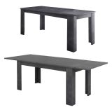 Tavolo allungabile 8-12 posti 160-210x90cm ardesia - Agenore