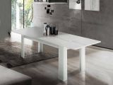 Tavolo allungabile 8-12 posti 160-210x90cm bianco anticato -Agenore