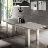 Tavolo allungabile 8-12 posti 160-210x90cm cemento - Agenore