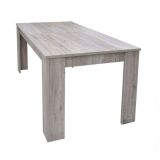Tavolo allungabile Albatera, Consolle allungabile, Tavolo da pranzo allungabile, Consolle estensibile da cucina, 160-220x88h75 cm, Rovere