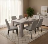Tavolo allungabile Albatera, Consolle allungabile, Tavolo da pranzo allungabile, Consolle estensibile da cucina, 160-220x88h75 cm, Rovere
