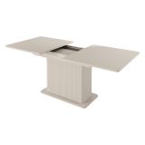 Tavolo Allungabile Beige 8 Posti Allungabile 160x90x75h cm, Meccanismo Estensione Allunga Centrale - Kariteni