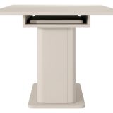 Tavolo Allungabile Beige 8 Posti Allungabile 160x90x75h cm, Meccanismo Estensione Allunga Centrale - Kariteni