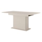 Tavolo Allungabile Beige 8 Posti Allungabile 160x90x75h cm, Meccanismo Estensione Allunga Centrale - Kariteni