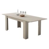 Tavolo Allungabile Beige Allungabile Meccanismo Estensione Allunga Centrale 200x90x75h cm, Lunghezza Massima 200 cm - Marene