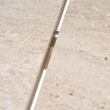 Tavolo Allungabile Beige Marmo 6 Posti Allungabile 160x90x75h cm, Meccanismo Estensione Allunga Centrale - Noba