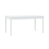 Tavolo Allungabile Bianco 12 Posti Allungabile 160x80x76h cm, Meccanismo Estensione Allunga Centrale - Lireli