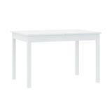 Tavolo Allungabile Bianco 8 Posti Allungabile 120x80x76h cm, Meccanismo Estensione Allunga Centrale - Lirelaba