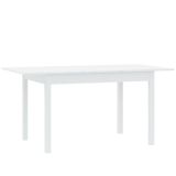 Tavolo Allungabile Bianco 8 Posti Allungabile 120x80x76h cm, Meccanismo Estensione Allunga Centrale - Lirelaba