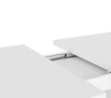 Tavolo Allungabile Bianco 8 Posti Allungabile 150x90x77h cm, Meccanismo Estensione Allunga Centrale - Lirega