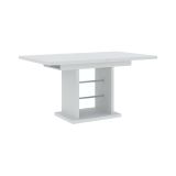 Tavolo Allungabile Bianco 8 Posti Allungabile 150x90x77h cm, Meccanismo Estensione Allunga Centrale - Lirega