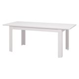 Tavolo Allungabile Bianco Lucido 8 Posti Allungabile 160x90.5x76.5h cm - Colosimi