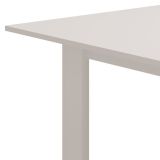 Tavolo Allungabile Bianco Opaco 8 Posti Allungabile 120x80x76h cm, Meccanismo Estensione Allunga Centrale - Marudo