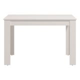 Tavolo Allungabile Bianco Opaco 8 Posti Allungabile 120x80x76h cm, Meccanismo Estensione Allunga Centrale - Marudo