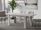 Tavolo allungabile classico 8-10 posti 160-220x88cm bianco - Artino