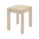 Tavolo allungabile Comer, Consolle estensibile multiposizione,Tavolo consolle ausiliare pieghevole, 79-134x67h79 cm, Rovere