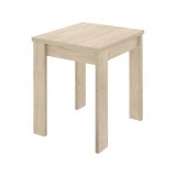 Tavolo allungabile Comer, Consolle estensibile multiposizione,Tavolo consolle ausiliare pieghevole, 79-134x67h79 cm, Rovere