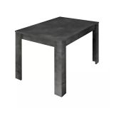 Tavolo allungabile Corbara, Consolle con allunghe, Tavolo da pranzo multiuso, Ripiano estensibile da cucina, Made in Italy, 137x90 h79 cm, Ardesia