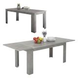 Tavolo allungabile grande 8-12 posti 160-210x90cm grigio - Agenore