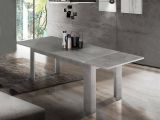 Tavolo allungabile grande 8-12 posti 160-210x90cm grigio - Agenore