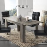 Tavolo Allungabile Grigio Rovere Grigio Allungabile Meccanismo Estensione Allunga Centrale 200x90x75h cm, Lunghezza Massima 200 cm - Marene