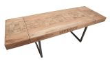 Tavolo allungabile Hadid, 160x90 h77 cm, Marrone e Nero