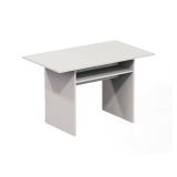 Tavolo allungabile Lavanda, Tavolo da pranzo con apertura a libro, Consolle multiuso allungabile, 100% Made in Italy, 120x70h75 cm, Bianco