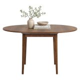Tavolo Allungabile Marrone Noce 6 Posti Allungabile 100x100x75h cm, Meccanismo Estensione Allunga Centrale - Bee