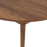 Tavolo Allungabile Marrone Noce 6 Posti Allungabile 100x100x75h cm, Meccanismo Estensione Allunga Centrale - Bee