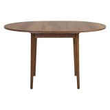 Tavolo Allungabile Marrone Noce 6 Posti Allungabile 100x100x75h cm, Meccanismo Estensione Allunga Centrale - Bee