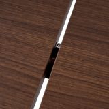Tavolo Allungabile Marrone Noce 6 Posti Allungabile 160x90x75h cm, Meccanismo Estensione Allunga Centrale - Noba