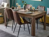 Tavolo Allungabile Marrone Noce 8 Posti Allungabile 160x91x77h cm, Effetto Invecchiato - Colosimi