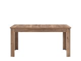 Tavolo Allungabile Marrone Noce 8 Posti Allungabile 160x91x77h cm, Effetto Invecchiato - Colosimi