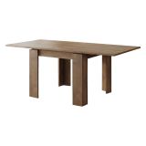 Tavolo Allungabile Marrone Noce Allungabile Meccanismo Estensione a Libro 180x90x78h cm, Lunghezza Massima 180 cm - Popoli